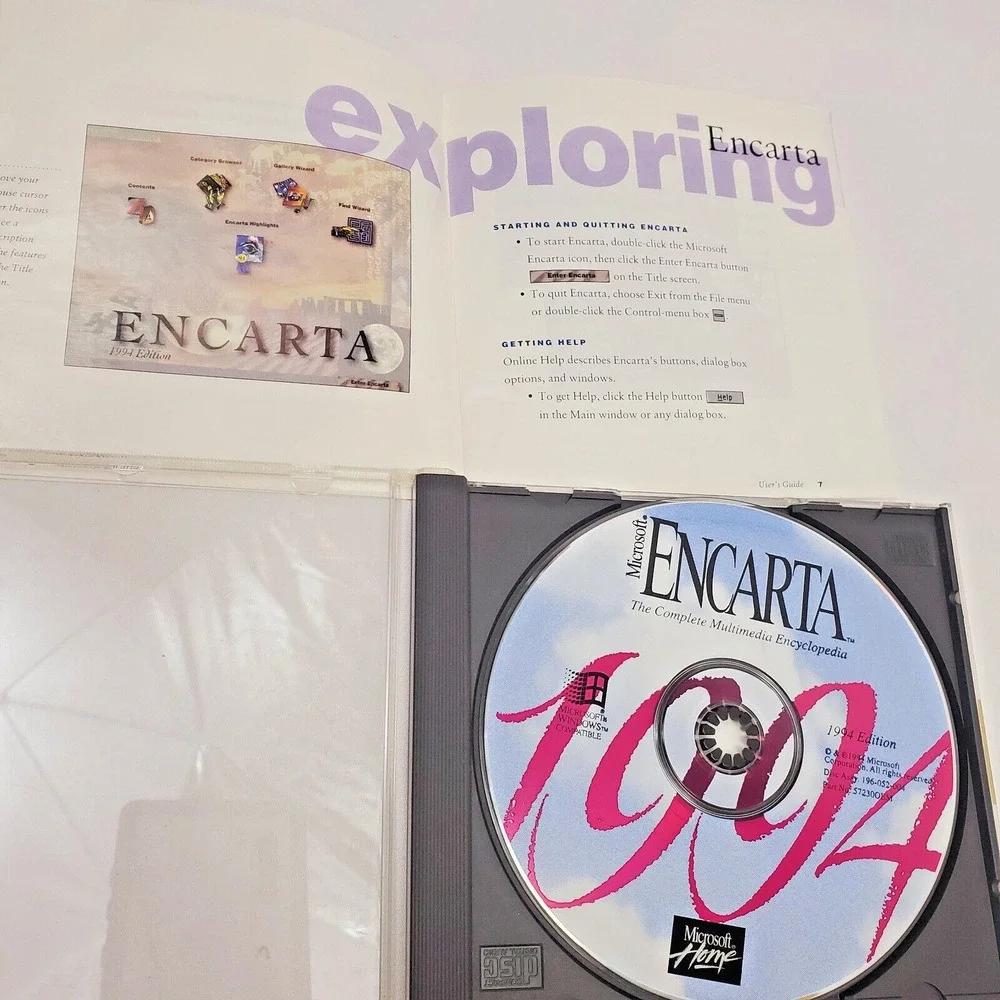 Microsoft vintage encarta